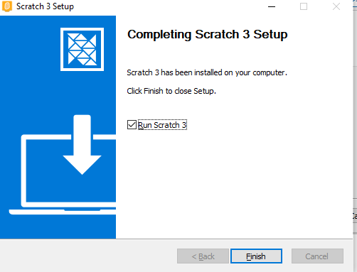 اتمام نصب اسکرچ