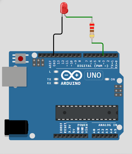 ایجاد یک فلشر با آردوینو در wokwi